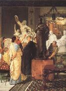 Alma-Tadema, Sir Lawrence A Sculpture Gallery in Rome at the Time of Augustus (mk23) painting